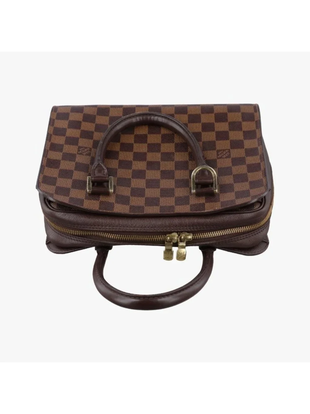 Louis Vuitton Triana Ebene Damier Canvas Handbag